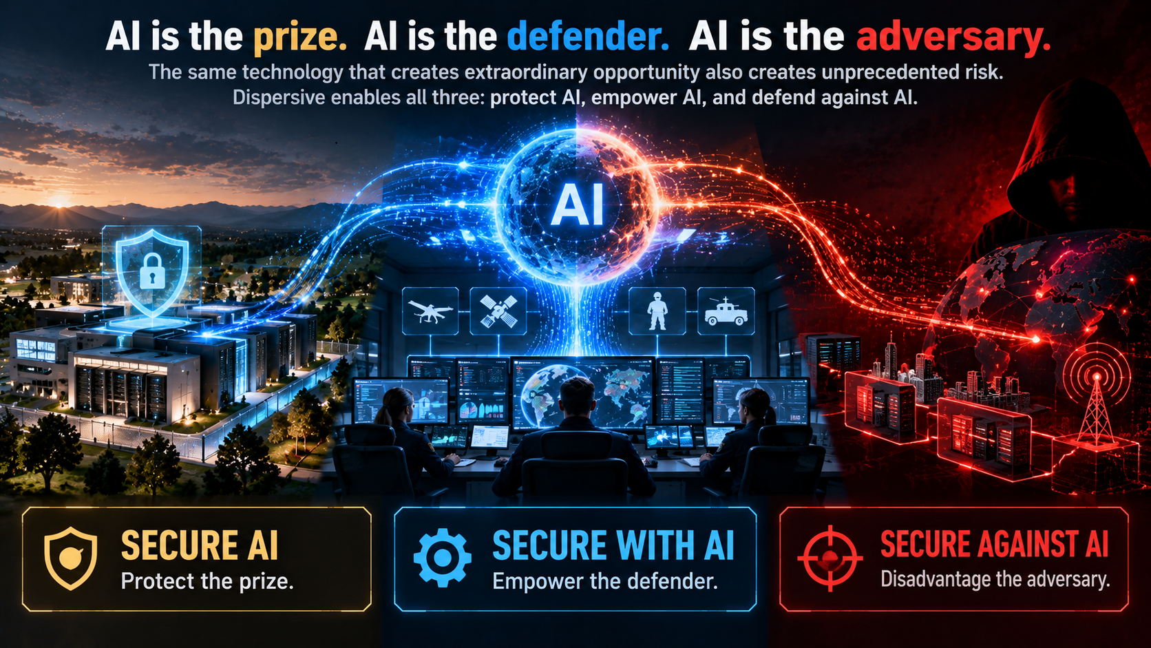 AI is the prize. AI is the defender. AI is the adversary.