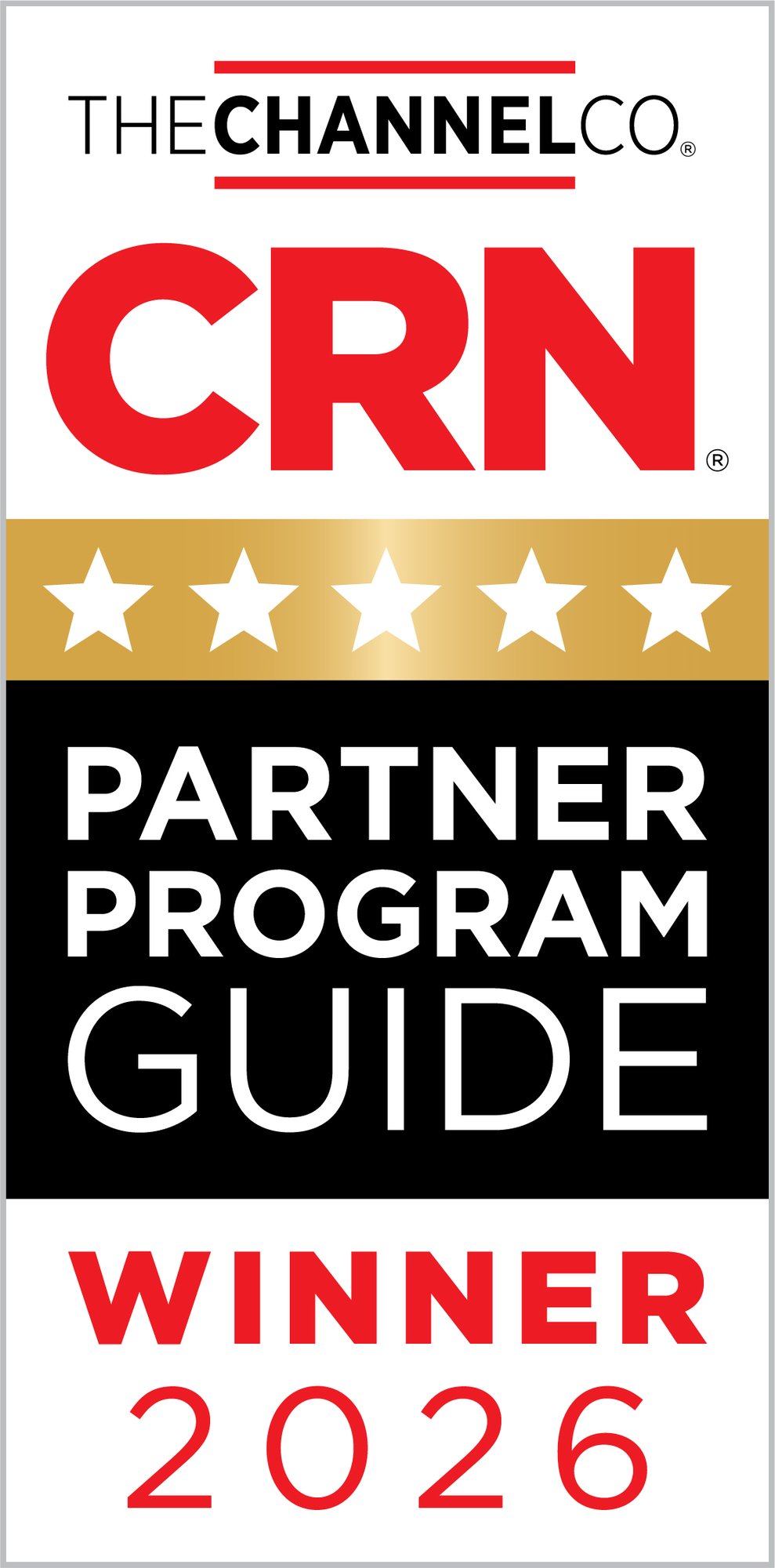 CRN Partner Program Guide Winner 2026 logo