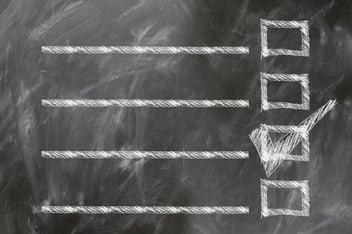Checklist on chalkboard by Gerd Altmann from Pixabay