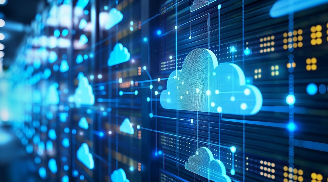 Graphic representation of a cloud network - image courtesy of Suresh Anchan from Pixabay